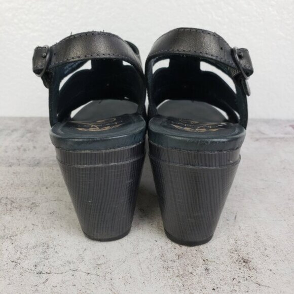 DANSKO Metallic Leather Clogs Sandal size 38 Comfort Shoes Studs - Picture 8 of 11